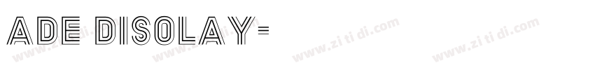 ade disolay字体转换
